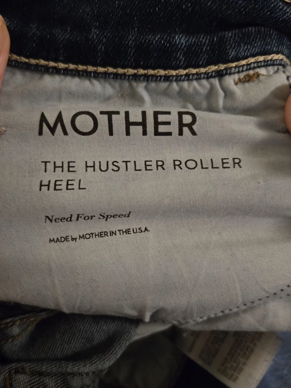 MOTHER Hustler Roller Heel Flare Jeans 27 High Rise Dark Wash Long Inseam - Picture 2 of 8